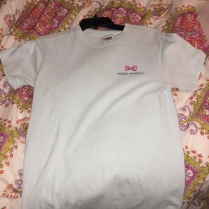 Baby blue Simply Southern shirt